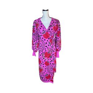 Farm Rio Long Sleeve Wrap Dress